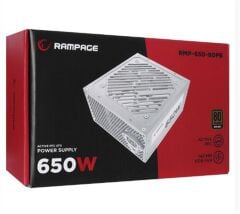 Rampage RMP-600-80P 600W 80 Plus Bronze Aktif PFC 12cm Fanlı Beyaz Güç Kaynağı