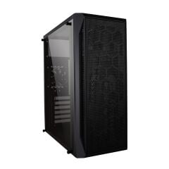 HIPER ZOE GAMING MID ATX KASA 500 W 3x120 mm Rainbow RGB Fan Temperli Cam Panel ATX/Micro‑ATX/Mini‑ITX