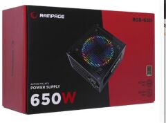 Rampage RGB-650 650W 80 Plus Bronze Aktif PFC 12cm RGB Fanlı Power Supply