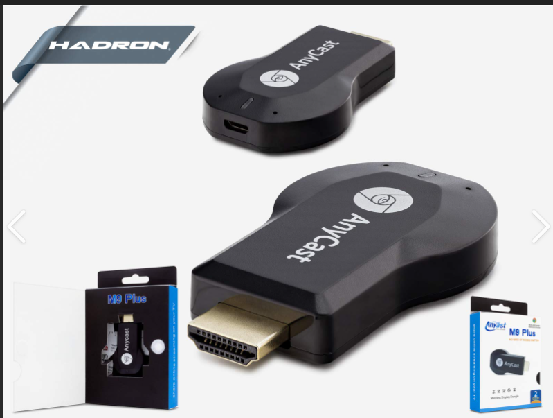 Hadron HDX2351 HDMI Kablosuz Görüntü Aktarım Cihazı Display Android iOS Windows macOS Destekli HDMI Wireless Screen Mirroring Siyah