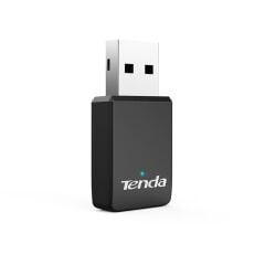 Tenda U9 AC650 Dual‑Band Wi‑Fi USB Adaptör – 802.11ac (Wi‑Fi 5) 433 Mbps (5 GHz) + 200 Mbps (2.4 GHz), MU‑MIMO, USB 2.0, Mini Tasarım, Tak‑Çalıştır