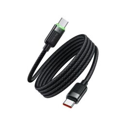 Mcdodo CA-2000 60W 3A Manyetik Sarılabilir Tasarımlı Type-C to Type-C Hızlı Şarj Kablosu 1.2m - Siyah