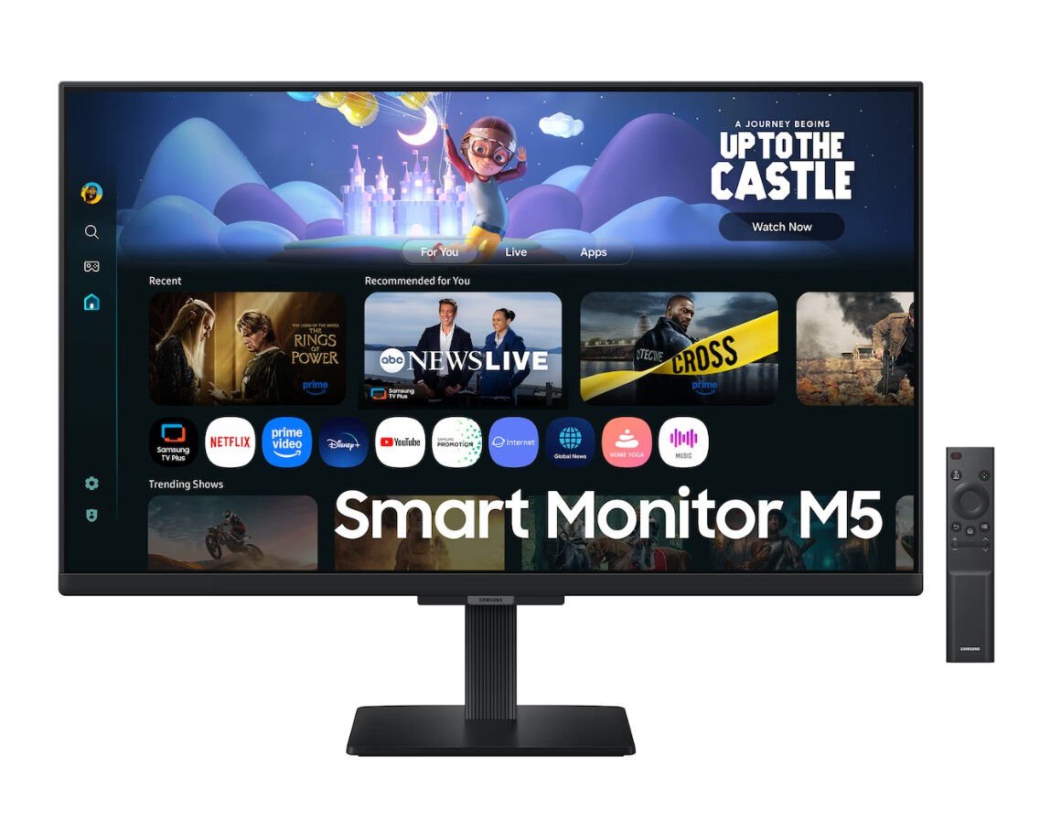Samsung Smart Monitör M5 27 inç 60Hz 4ms (GtG) FHD HDR10 Akıllı Monitör (LS27FM500EUXUF)