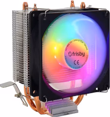 Frisby FCL-F1332C P2 RGB 90mm Alüminyum + Çift Bakır Isı Borulu AM5 / LGA1851 / LGA1700 Uyumlu CPU Hava Soğutucu