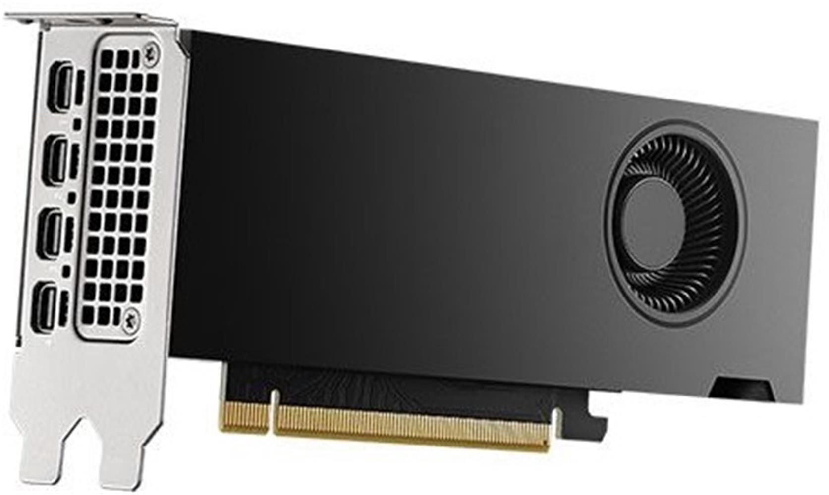 PNY Quadro RTX A2000 Ada Generation Low‑Profile 16 GB GDDR6 ECC 128‑Bit 2,816 CUDA Çekirdeği 88 Tensor Çekirdeği 22 RT Çekirdeği PCIe 4.0 x8 4×mini‑DisplayPort 1.4a 70 W Ekran Kartı