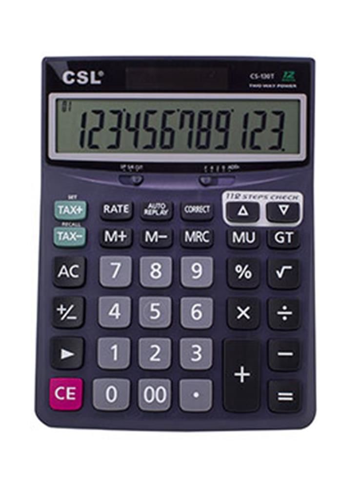 CSL CS-130T 12 Haneli Check & Correct İşlem Kontrollü Masa Tipi Hesap Makinesi