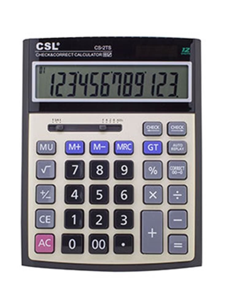 CSL CS-2TS 12 Haneli Check & Correct İşlem Kontrollü Masa Tipi Hesap Makinesi
