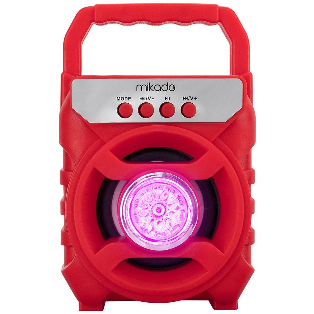 Mikado MD-BT65R 5W Kırmızı USB-TF Kartlı Bluetooth Taşınabilir Hoparlör