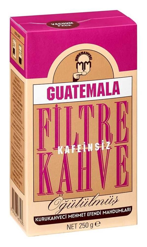 Kurukahveci Mehmet Efendi Guatemala Kafeinsiz (Decaf) Filtre Kahve 250 g