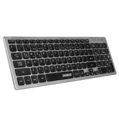 Everest KB-BT88 Siyah-Gri Bluetooth Ultra İnce Kablosuz Klavye (Mac/Win/Android/iOS Uyumlu)