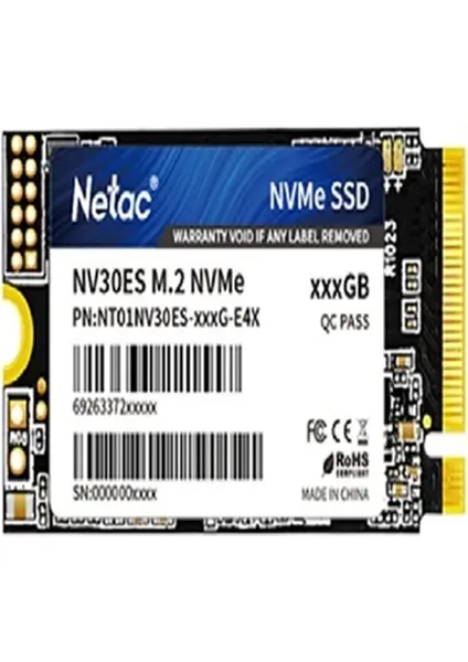 Netac NV30ES 512GB M.2 2242 NVMe PCIe 3.0 x4 SSD (NT01NV30ES-512-E4X)