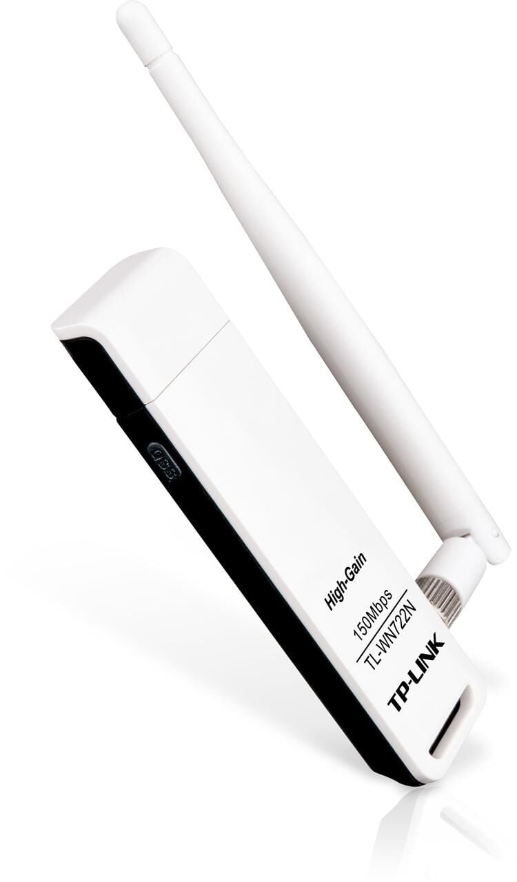 TP‑LINK TL‑WN722N 150 Mbps Yüksek Kazançlı 4 dBi Ayarlanabilir Antenli USB 2.0 Wi‑Fi Adaptör