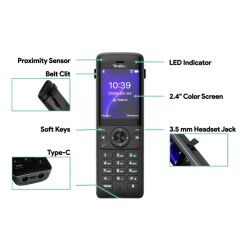 Yealink W83H Wi-Fi IP Kablosuz El Terminali (W70B/W80B/W90B Uyumlu)