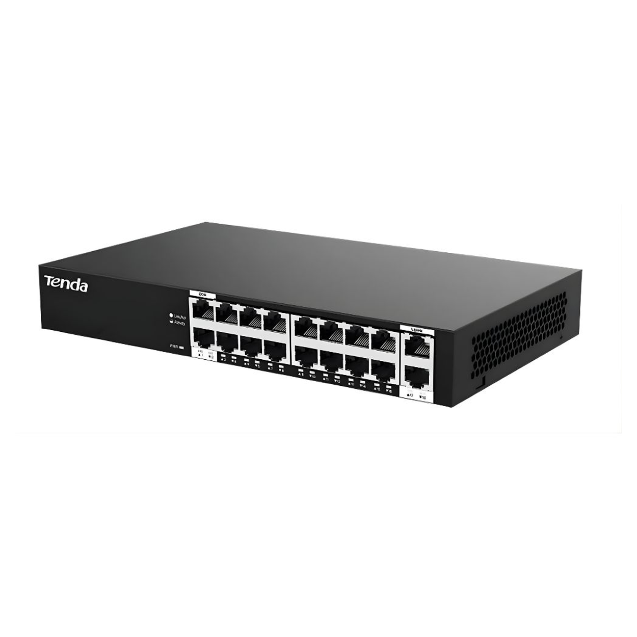 Tenda S218GPC 16 Port 10/100 Mbps 16 Port PoE+ 167W 2 Port Gigabit Uplink Yönetilemez Switch