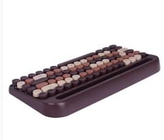 Everest KB-99 MOCHA 2.4GHz + Bluetooth 5.0 + Bluetooth 3.0 Çoklu Cihaz Bağlantılı Türkçe Q Kablosuz Klavye