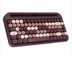 Everest KB-99 MOCHA 2.4GHz + Bluetooth 5.0 + Bluetooth 3.0 Çoklu Cihaz Bağlantılı Türkçe Q Kablosuz Klavye