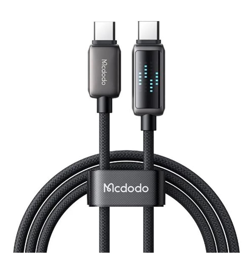 Mcdodo CA-2630 36W PD Hızlı Şarj Destekli Dijital Göstergeli USB-C to Lightning Kablo - 1.2m Siyah