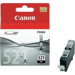 Canon CLI-521BK Siyah (Black) Orijinal Mürekkep Kartuşu - 15.350 Sayfa (Pixma MP540 / MP550 / MP620 / MX860 / IP3600 Uyumlu)