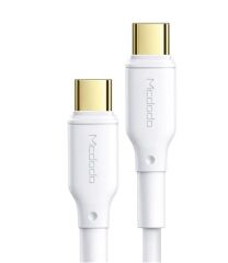 Mcdodo CA-8350 100W 5A PD Süper Hızlı Şarj ve Veri Kablosu Type-C to Type-C 1.2m - Beyaz