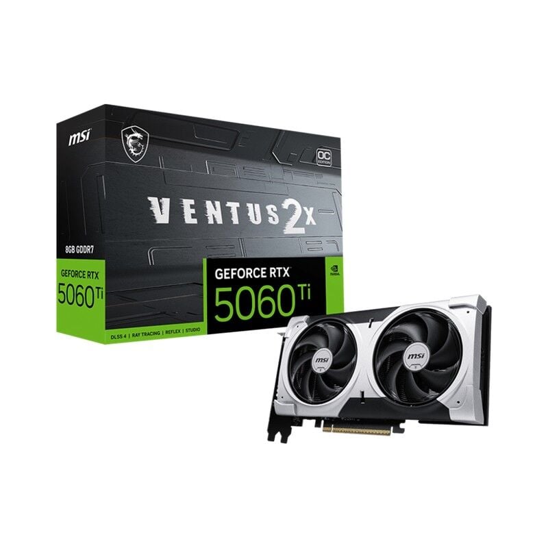 MSI GeForce RTX 5060 Ti VENTUS 2X PLUS 8GB GDDR7 128Bit 3x DisplayPort 1x HDMI Ekran Kartı