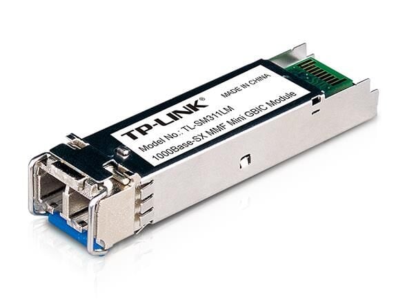 TP‑LINK OMADA TL‑SM311LM MGBIC 1000Base‑SX Multi‑Mode LC/UPC 1.25 Gbps SFP Modülü 850 nm, 550 m, DDM, Hot‑Swappable