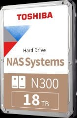 Toshiba N300 18 TB 7200 RPM SATA III 6 Gb/s CMR 512 MB Cache 3.5″ NAS HDD HDWG51JUZSVA – 24/7 Sürekli Çalışan Güvenilir Büyük Kapasiteli Sabit Disk