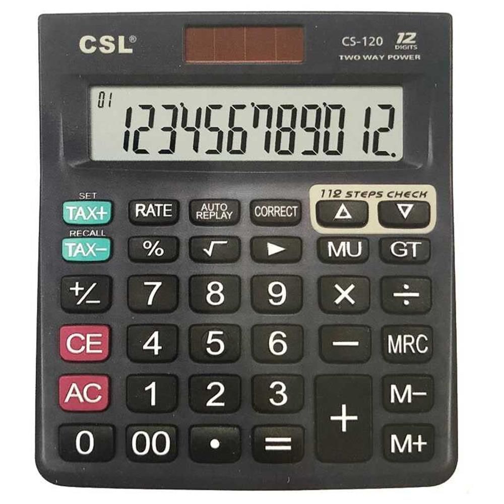 CSL CS-120 12 Hane Masa Tipi İşlem Kontrollü Hesap Makinesi HTML Detay bilgisi