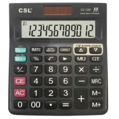 CSL CS-120 12 Hane Masa Tipi İşlem Kontrollü Hesap Makinesi HTML Detay bilgisi