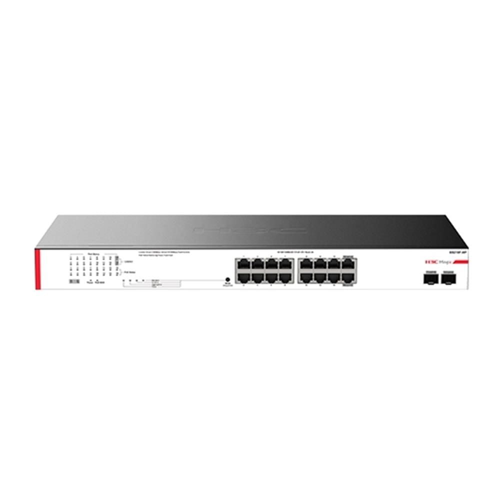 H3C Magic BS218F-HP 16 Port PoE+ 10/100/1000 Mbps 2 Port SFP 225W Metal Kasa Switch