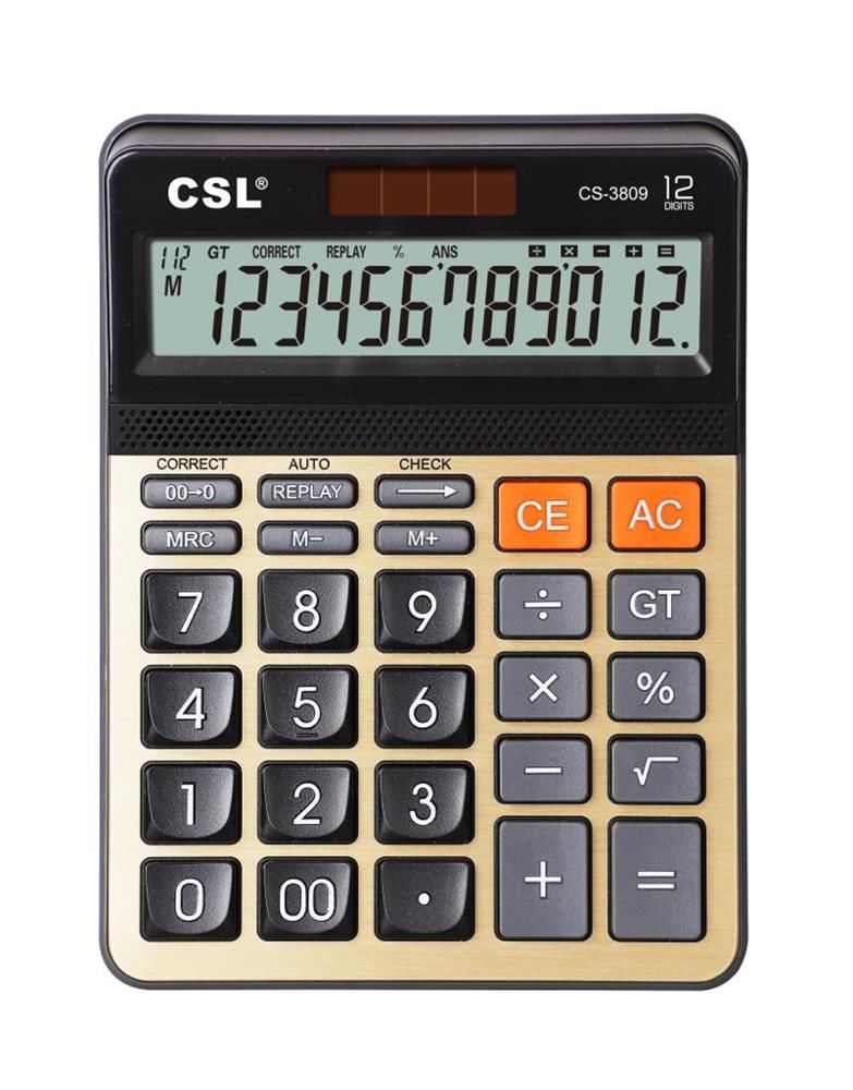CSL CS-3809 12 Haneli Masaüstü Hesap Makinesi