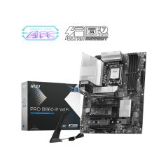 MSI PRO B860‑P WIFI Intel B860 LGA 1851 ATX Anakart | DDR5 8800 MT/s (OC) | 1x HDMI, 1x DisplayPort, Wi‑Fi 7, 5 Gb LAN, 3x M.2 (Gen5/Gen4), Thunderbolt 4