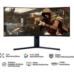 Xiaomi Mi 34'' BHR5126CN 4ms 144Hz Freesync Premium Va Wqhd Curved Gaming (Oyuncu) Monitör