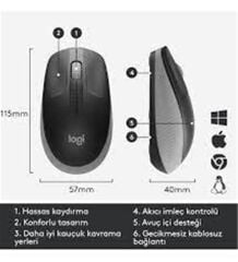 Logitech M191 Kablosuz Mouse - Mavi (910-005909)