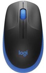 Logitech 910-005909 M191 Mavi Büyük Boy Kablosuz Mouse Optik 1000 Dpı Buton
