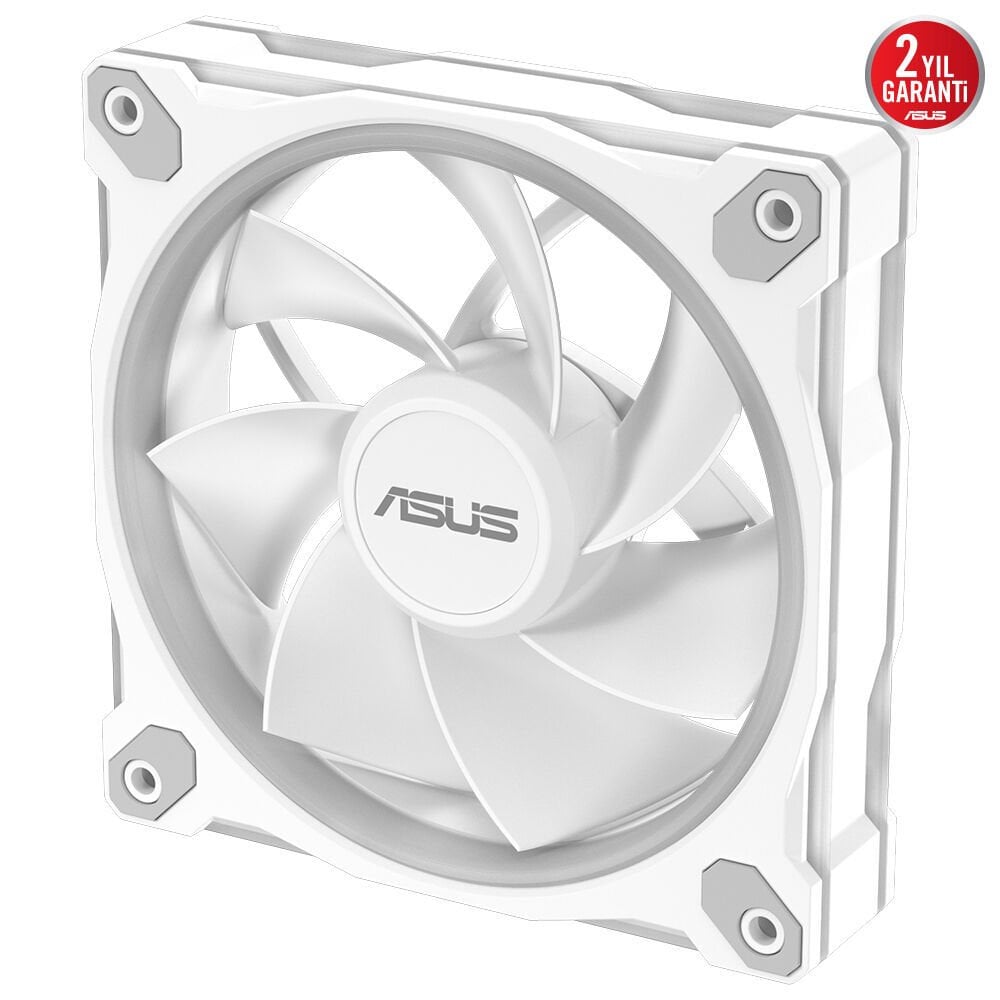 Asus Prime MR120-WHITE-ARGB-REVERSE 120mm ARGB PWM Beyaz Ters Kanatlı Kasa ve Radyatör Fanı