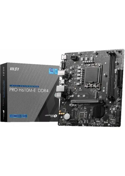 MSI PRO H610M-E DDR4 LGA1700 DDR4 3200MHz (OC) mATX Anakart