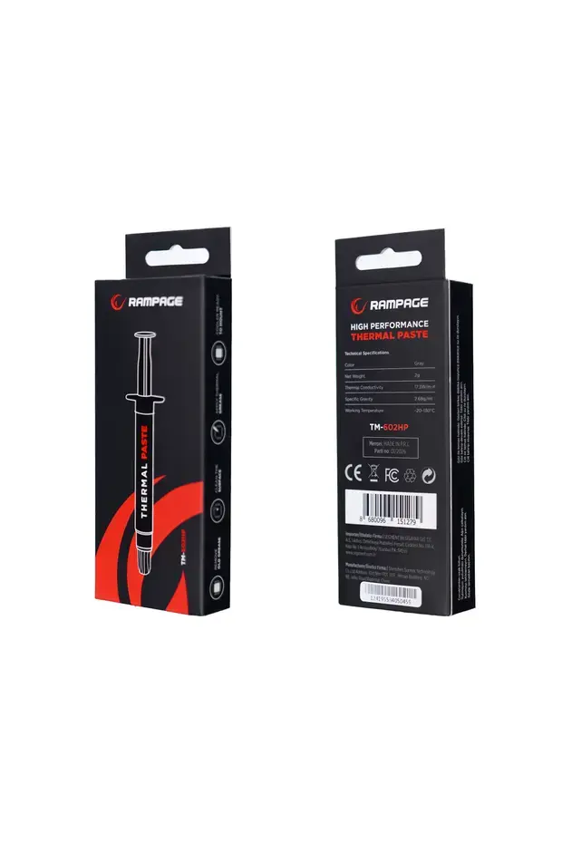 Rampage TM-602HP 2g 17.3 W/mK Gri Yüksek Performans Termal Macun