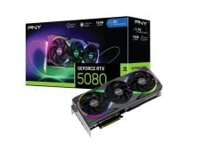PNY GeForce RTX 5080 ARGB OC 16GB GDDR7 256‑Bit PCIe 5.0 Triple‑Fan Overclocked Gaming Ekran Kartı