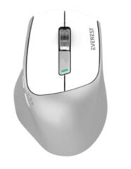 Everest SM-BT24 2in1 Çift Modlu (Bluetooth + 2.4GHz) Optik Kablosuz Mouse - Metalik Beyaz