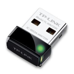 TP‑LINK TL‑WN725N 150 Mbps Wireless N Nano USB Adaptör USB 2.0 2.4 GHz WPA/WPA2 WPS Destekli Siyah