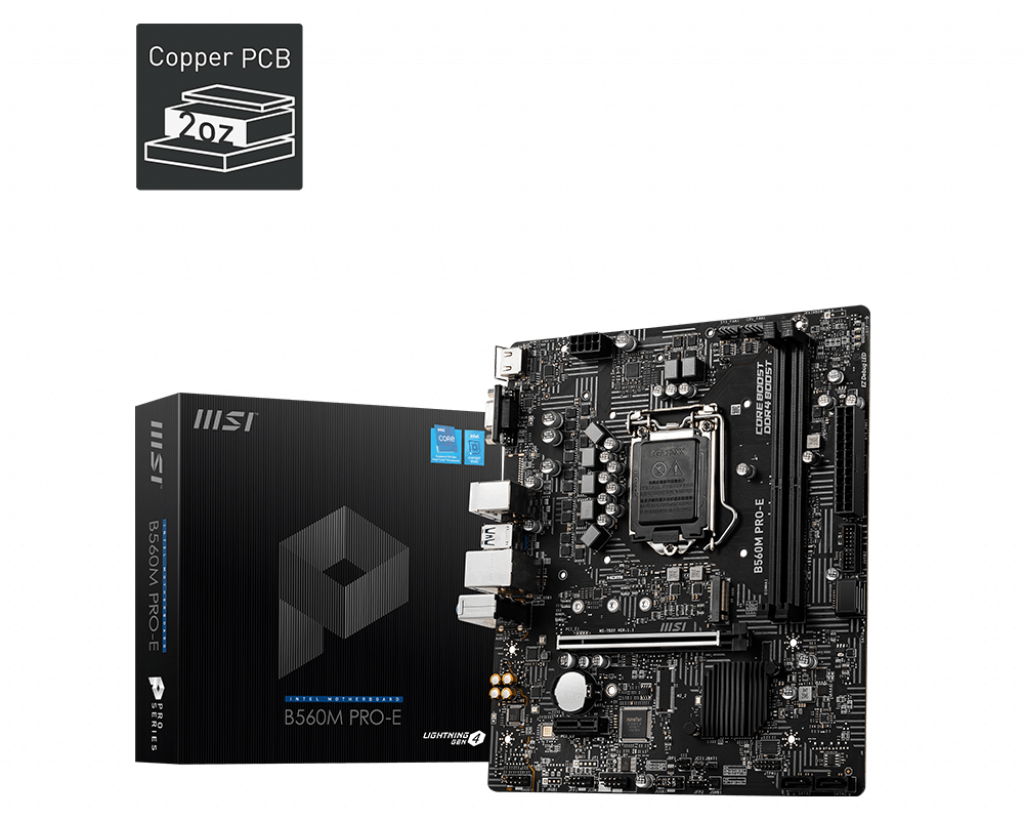 MSI B560M PRO-E DDR4 4800MHz mATX Anakart (10. ve 11. Nesil Uyumlu)