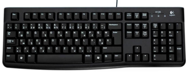 Logitech K120 Kablolu F Klavye Siyah 920-004163