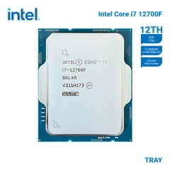 INTEL Alder Lake i7-12700F TRAY VGA'sız, Fansız 12C 2.10/4.90Ghz 25MB LGA1700
