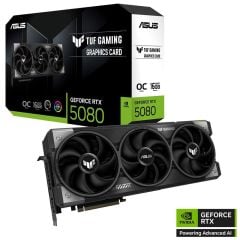 Asus TUF Gaming GeForce RTX 5080 OC Edition (TUF‑RTX5080‑O16G‑GAMING) 16 GB GDDR7 256‑Bit PCIe 5.0 DLSS 4 RGB OC Gaming Ekran Kartı