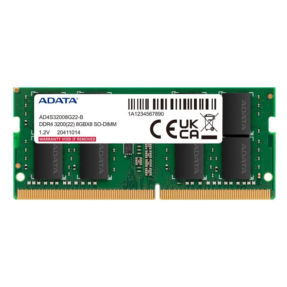 Adata 8GB DDR4 3200MHz CL22 1.2V 260-Pin SODIMM Notebook Ram