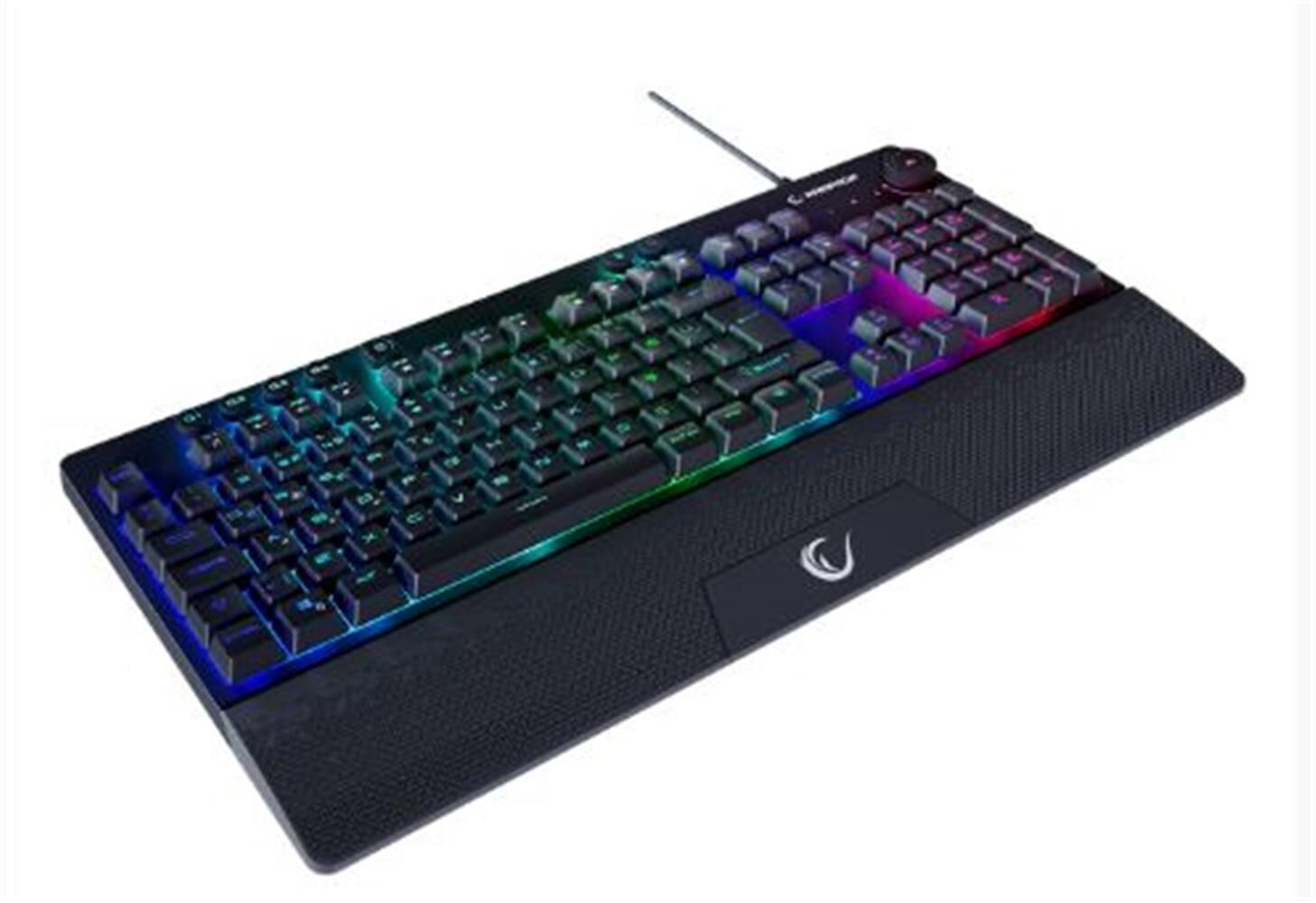 Rampage KB-GX65 SIMULA Siyah USB RGB Aydınlatmalı 4 Makro Tuşlu Bilek Destekli  Oyuncu Klavyesi