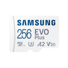 Samsung EVO Plus 256GB MicroSDXC UHS-I U3 V30 A2 160MB/s Hafıza Kartı + Adaptör MB-MC256SA/APC