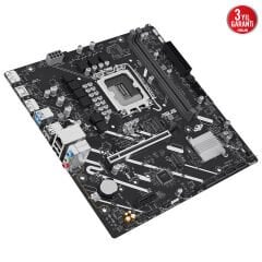 ASUS PRIME H810M-E-CSM Intel H810 LGA1851 DDR5 6400MHz (OC) HDMI 2xDP Çift M.2 mATX Anakart