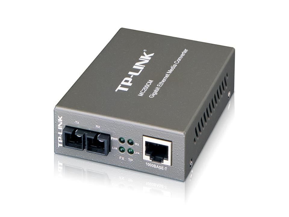 TP‑LINK OMADA MC200CM Multi‑Mode Gigabit Ethernet Medya Dönüştürücü – 1x Gigabit RJ45 & 1x 1000BASE‑SX SC/UPC Fiber, 850 nm, 550 m, Auto‑MDI/MDIX