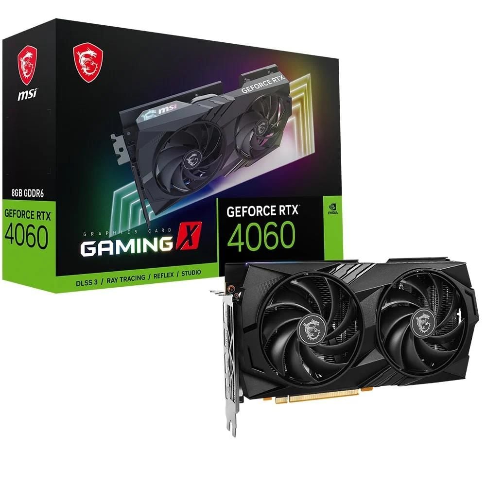 MSI GeForce RTX 4060 Gaming X 8GB GDDR6 128 Bit PCIe 4.0 x8 3xDP 1.4a 1xHDMI 2.1a DLSS 3